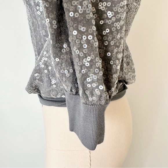 Express Sequin Raglan Sweater - Picture 5 of 7